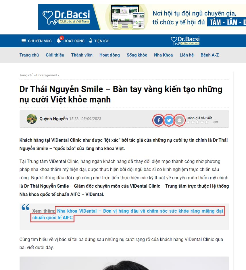 Dr Thái Nguyễn Smile – Bàn tay vàng kiến tạo những nụ cười Việt khỏe mạnh