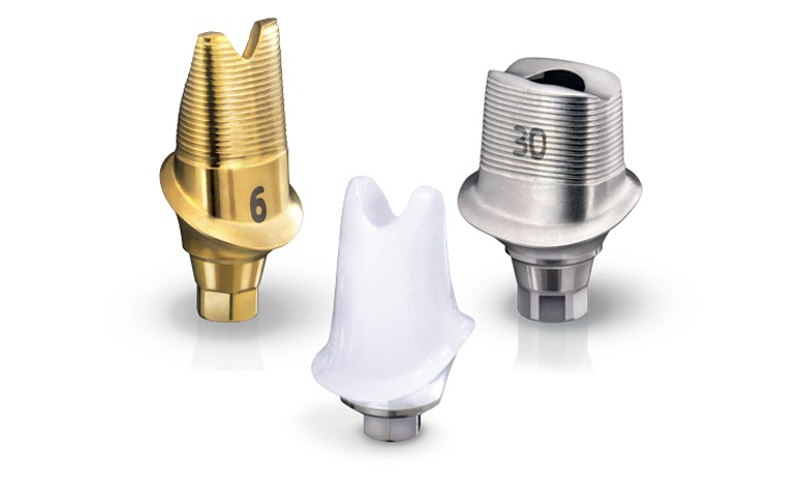 Có nhiều loại Abutment được dùng trong nha khoa